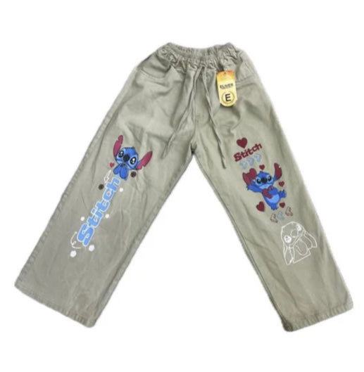 CALÇA JEANS JOGGER PERSONAGEM INFANTIL - MENINA
