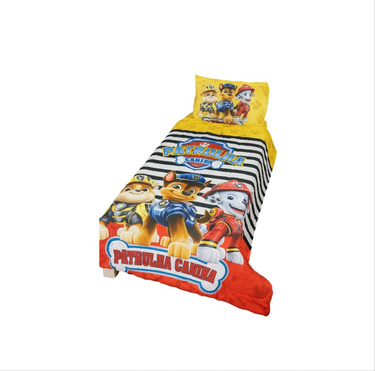 Kit edredom solteiro -PATRULHA CANINA