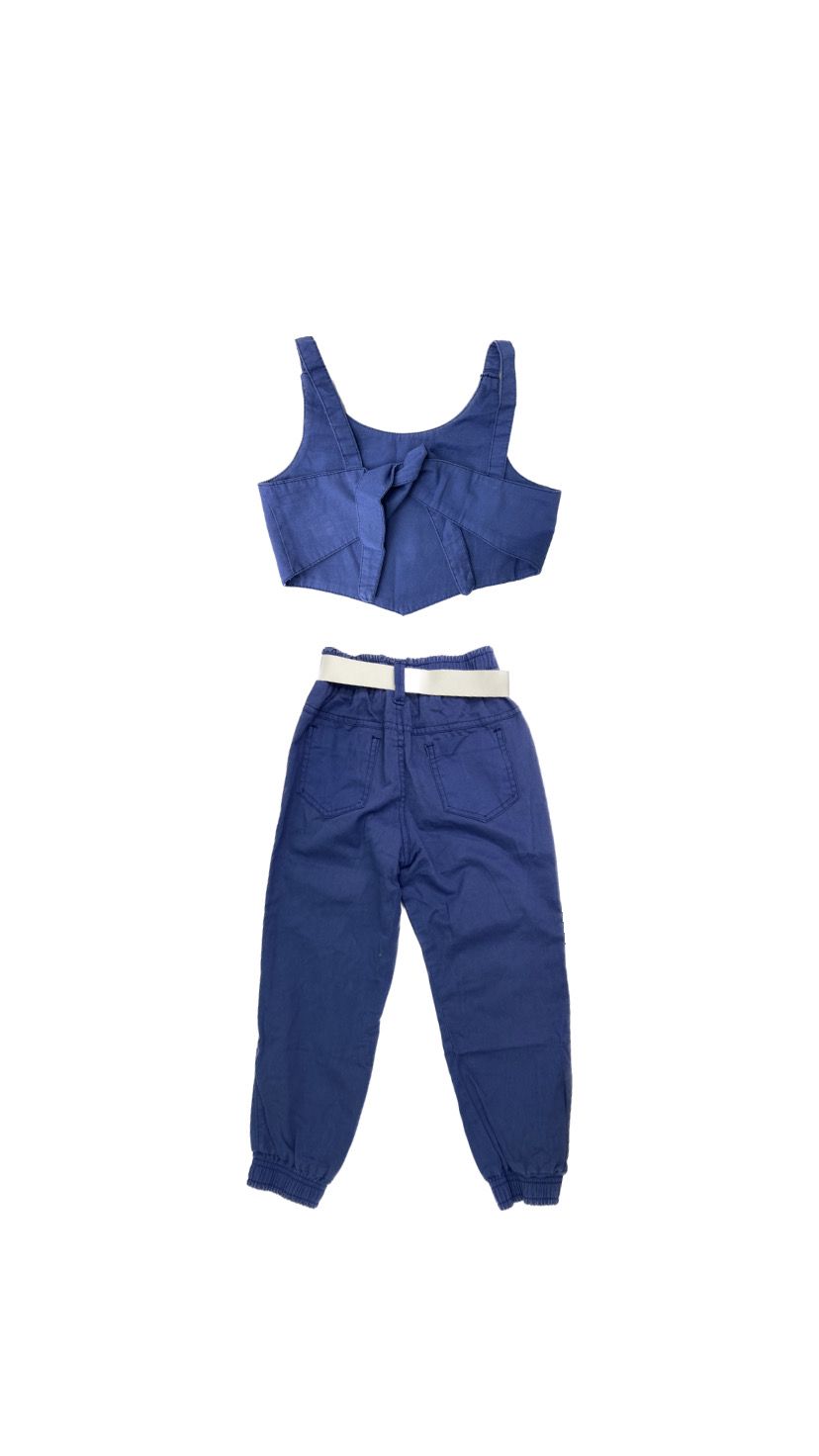 CONJUNTO JEANS PERSONAGEM STITCH - MENINA