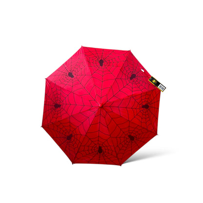Guarda-Chuva Infantil Automático com Estampa de Aranha – Resistente ao Vento e com Apito Divertido | Modelo L & Q