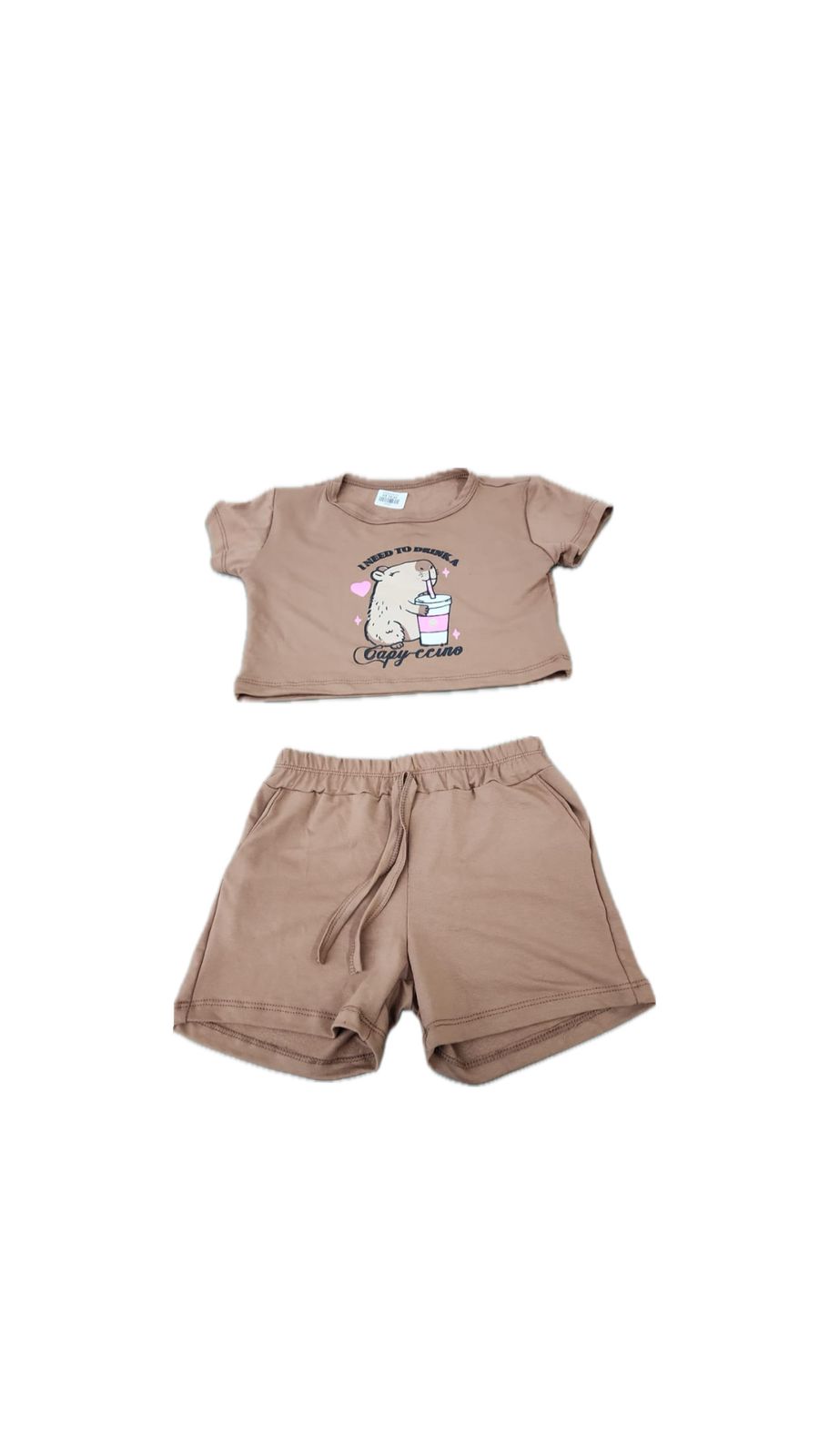 CONJUNTO PERSONAGEM CAPIVARA- MENINA