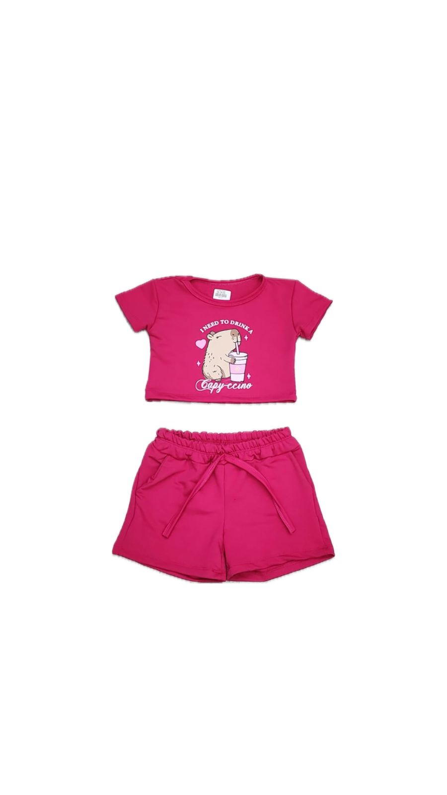 CONJUNTO PERSONAGEM CAPIVARA- MENINA