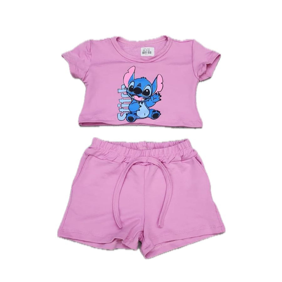 CONJUNTO PERSONAGEM STITCH - MENINA