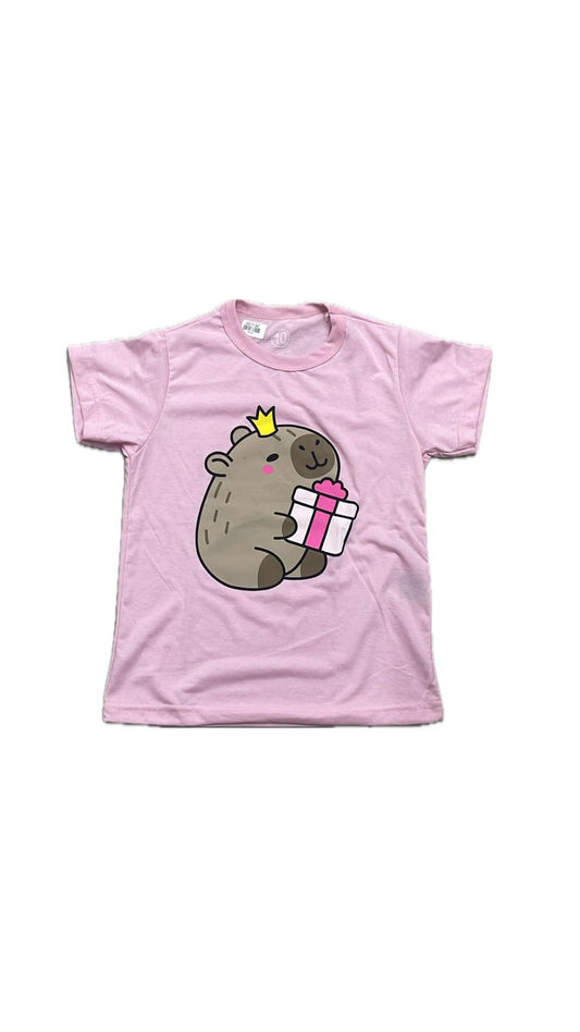 CAMISETA PERSONAGEM CAPIVARA - MENINA