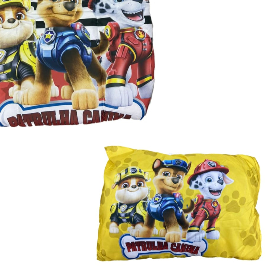Kit edredom solteiro -PATRULHA CANINA