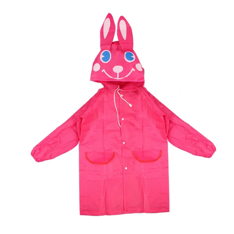 Capa de Chuva Infantil com Estampa de Animais – Impermeável e Dobrável | Unissex
