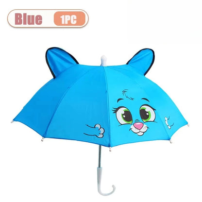 Guarda-Chuva Infantil com Orelhinhas de Animais – Proteção UV, Leve e Divertido | Presente para Meninos e Meninas