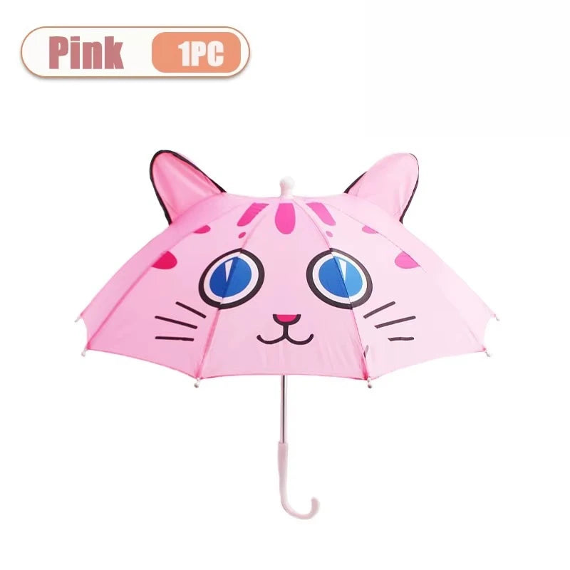 Guarda-Chuva Infantil com Orelhinhas de Animais – Proteção UV, Leve e Divertido | Presente para Meninos e Meninas