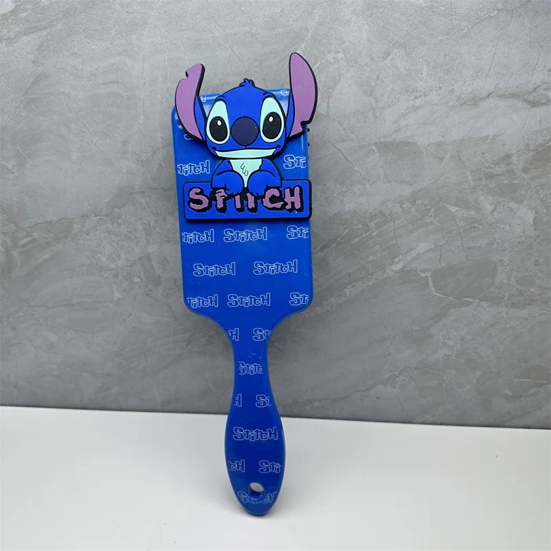 Escova de Cabelo Disney Lilo & Stitch – Modelo Massageador com Almofada de Ar | Estampa Stitch | Para Crianças e Estudantes