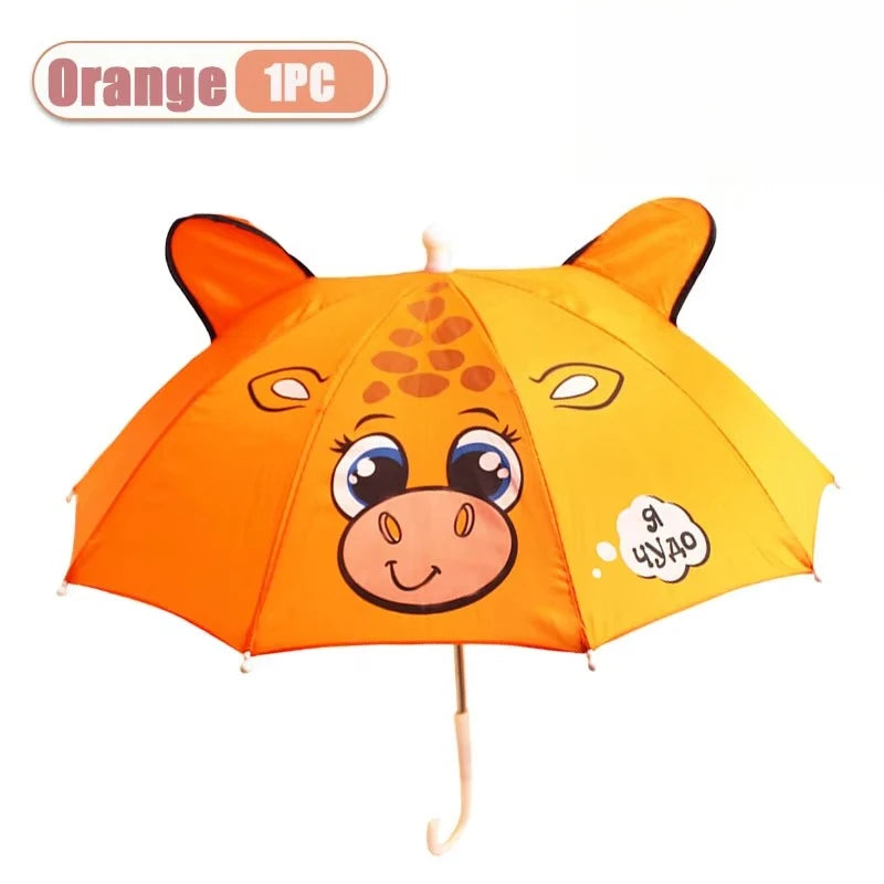 Guarda-Chuva Infantil com Orelhinhas de Animais – Proteção UV, Leve e Divertido | Presente para Meninos e Meninas