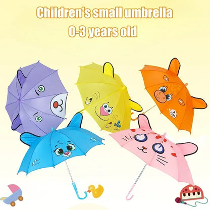 Guarda-Chuva Infantil com Orelhinhas de Animais – Proteção UV, Leve e Divertido | Presente para Meninos e Meninas