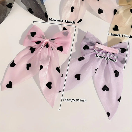 Kit com 10 Presilhas de Cabelo "Love" – Estilo Doce, Não Puxa o Cabelo | Para Meninas de 7 a 13 Anos Marca: NoEnName_Null