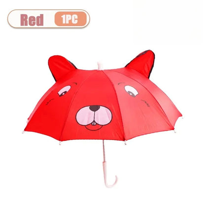 Guarda-Chuva Infantil com Orelhinhas de Animais – Proteção UV, Leve e Divertido | Presente para Meninos e Meninas