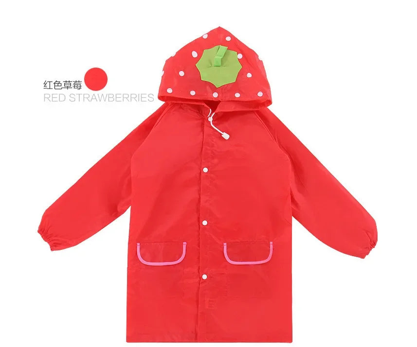 Capa de Chuva Infantil com Estampa de Animais – Impermeável e Dobrável | Unissex